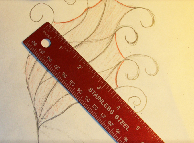 measure width of dragon wing pattern