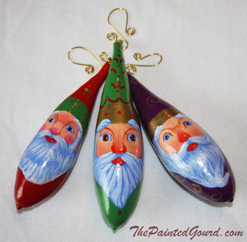 Santa Banana Gourd Christmas Ornaments
